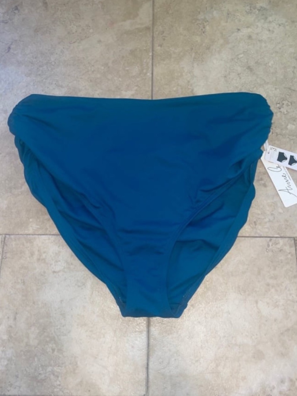 Anne Cole Convertible High Waisted Foldver Bottom NWT L - Picture 3 of 9